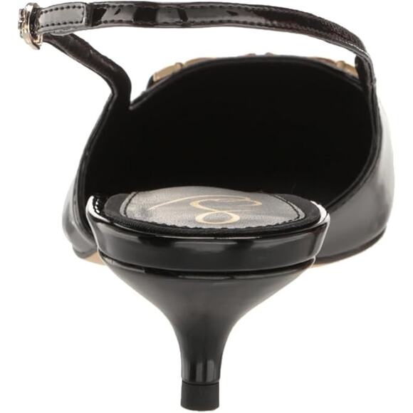 NWT Sam Edelman Womens Fitzgerald Pump ,Black Patent-Size 6 - Picture 7 of 7